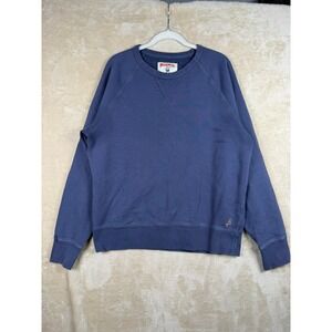 Birdwell Beach Britches Mens Large Crewneck Sweatshirt Navy Blue Raglan Pullover